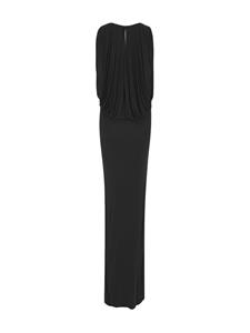Saint Laurent Gedrapeerde jurk - Zwart