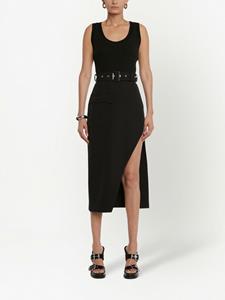 Alexander McQueen Midi-jurk met print - Zwart