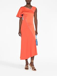 Victoria Beckham Asymmetrische mini-jurk - Oranje