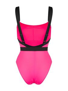 Noire Swimwear Badpak met ceintuur - Roze