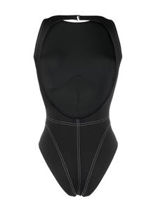 Noire Swimwear Badpak met open rug - Zwart