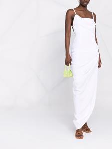Jacquemus Gedrapeerde jurk - Wit
