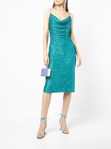 Rebecca Vallance Midi-jurk met pailletten - Blauw