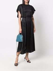 Stella McCartney Midi-jurk met jacquard - Zwart