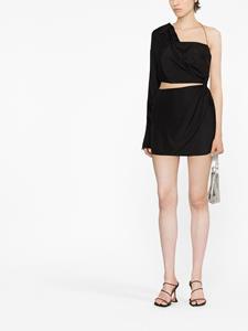GAUGE81 Asymmetrische mini-jurk - Zwart