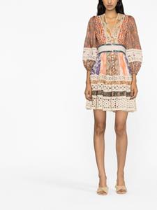 Zimmermann Devi midi-jurk met paisley-print - Beige