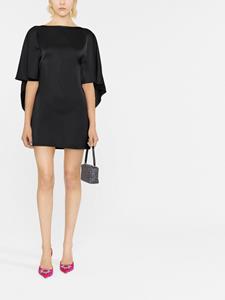 The Attico Mini-jurk met vleermuismouwen - Zwart