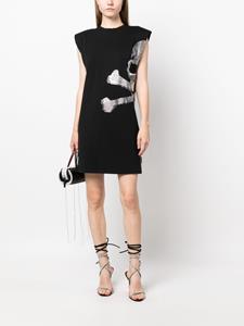 Philipp Plein Mouwloze mini-jurk - Zwart