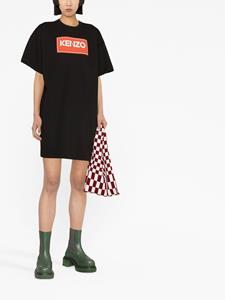 Kenzo T-shirtjurk met logoprint - Zwart