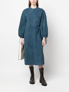 PAULA Midi-jurk met pofmouwen - Blauw