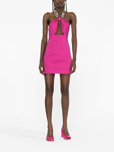 AREA Mini-jurk met halternek - Roze