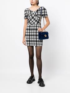 Gucci Geruite mini-jurk - Zwart