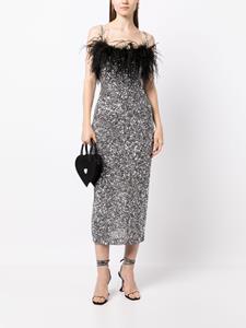 Rachel Gilbert Mini-jurk met pailletten - Zilver