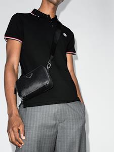 Moncler Poloshirt met logo - Zwart