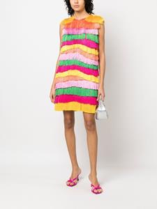 MSGM Gelaagde mini-jurk - Geel