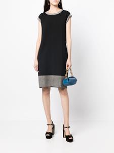 Paule Ka Midi-jurk met metallic afwerking - Zwart