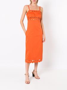 Adriana Degreas Uitgesneden jurk - Oranje