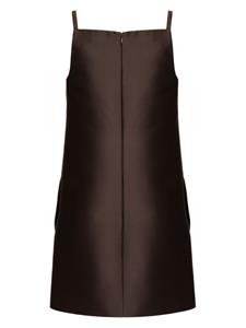 Valentino Mini-jurk met vierkante hals - Bruin