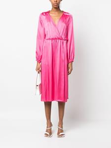 Semicouture Mini-jurk met watervalhals - Roze