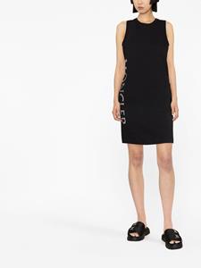 Moncler Mini-jurk met logoprint - Zwart