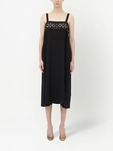 Maison Margiela Midi-jurk met borduurwerk - Zwart