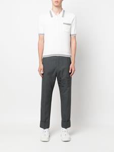 Thom Browne Poloshirt met wafelpatroon - Wit