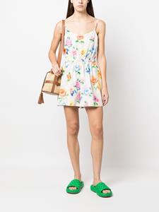 Boutique Moschino Mini-jurk met bloemenprint - Wit