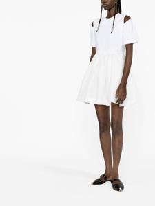 Alexander McQueen Mini-jurk met uitgesneden detail - Wit