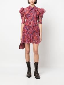 Philosophy Di Lorenzo Serafini Mini-jurk met bloemenprint - Rood