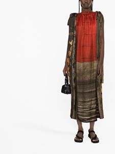 Uma Wang Midi-jurk met patroon - Rood
