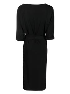 Merci Midi-jurk met striksluiting - Zwart