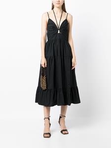 Ulla Johnson Midi-jurk met uitgesneden detail - Zwart