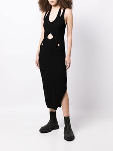 Dion Lee Midi-jurk met uitgesneden detail - Zwart