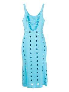 House of Sunny Canopy knitted midi dress - Blauw