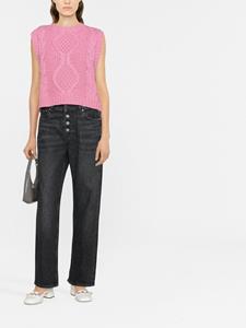 GANNI Straight jeans - Zwart