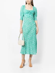 Rixo Mini-jurk met bloemenprint - Groen