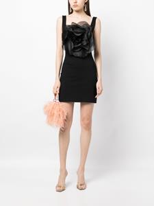 Cynthia Rowley Mini-jurk met bloemdetail - Zwart
