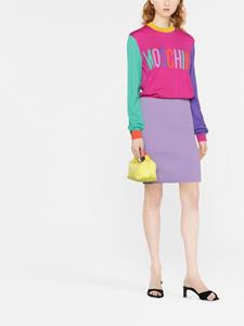Moschino Intarsia sweaterjurk - Roze