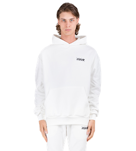 four Circles Logo Hoodie Panna