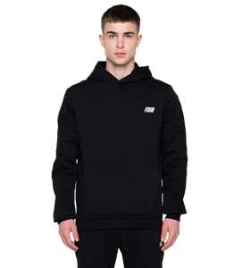 four Slim fit Logo Hoodie Black