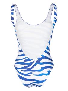 Roseanna Pamela zebra-print swimsuit - Blauw