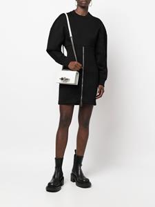 Alexander McQueen Mini-jurk met rits - Zwart