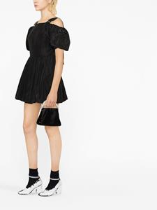 Simone Rocha Mini-jurk met pofmouwen - Zwart