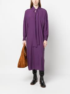 PAULA Midi-jurk met sjaaldetail - Paars