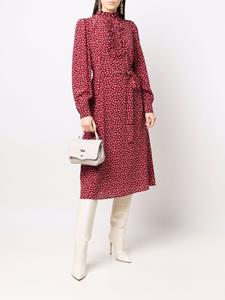 P.A.R.O.S.H. Midi-jurk met bloemenprint - Rood