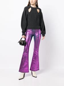 Madison.Maison Jeans met metallic-effect - Roze