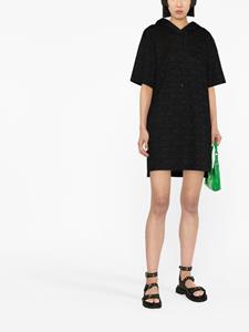 Moschino Mini-jurk met logoprint - Zwart