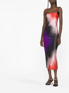 Philosophy Di Lorenzo Serafini Midi-jurk met abstracte print - Rood