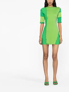 Sherris Mini-jurk met korte mouwen - Groen