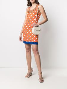 Moschino Mini-jurk verfraaid met logo - Oranje